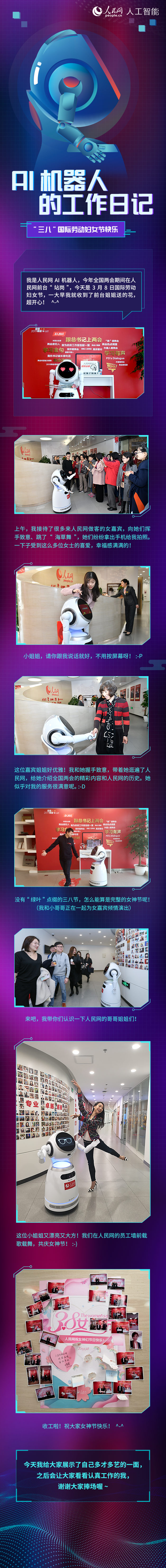 在人民网过女神节是种什么感受？AI机器人为你揭秘